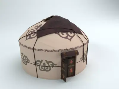 Yurt Nomads tent house 3D model