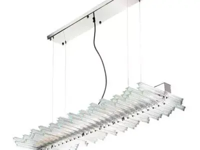 PIANOFORTE modern glass pendant light 3D model