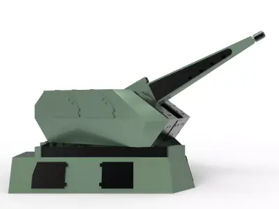 Rheinmetall GDM-008 Low-poly 3D model
