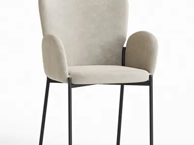 k445 Dining Chair 3D model