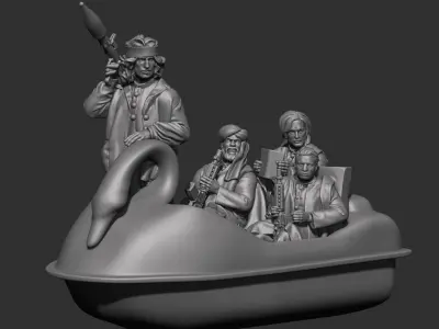 Eastern warrior 3D print model purchase