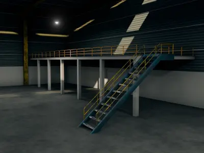 Ware House - Game Ready - PBR Low-poly 3D model