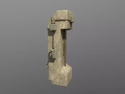 Toggle Switch PBR Constructor Low-poly 3D model