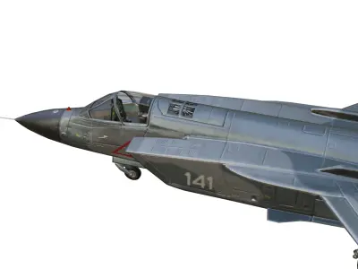 Yakovlev Yak-141 Low-poly 3D model