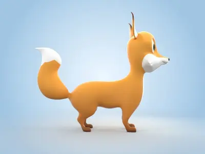 Baby Fox 3D model