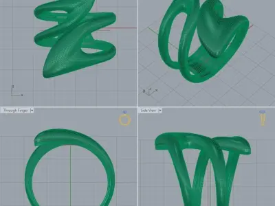stl A-r-G file ring  3D print model