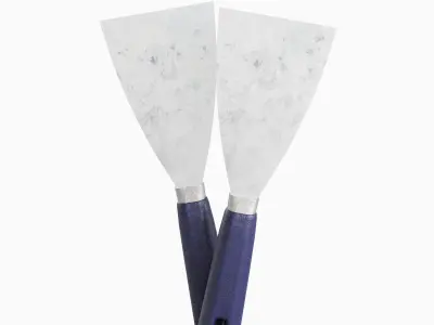 Industrial Spatula Set Low-poly 3D model