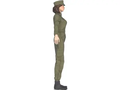 PILOT WOMAN 3D model