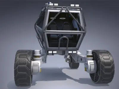 Sci-fi Scout Vehicle Rover 3D model
