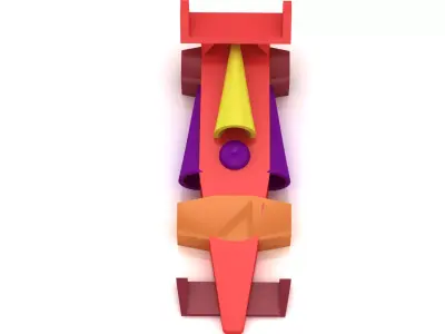 Cute 3D Car Toy   3D Printable 3D print model
