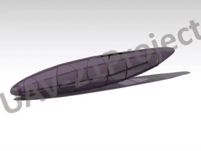 Long Endurance Electric UAV 3D model  3D print model