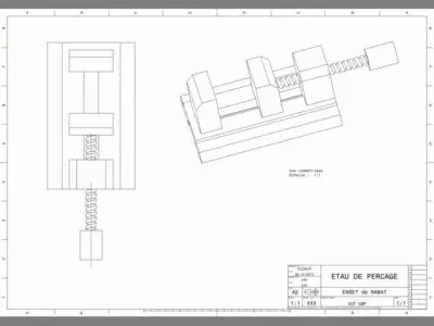 Drilling Vice Free 3D model