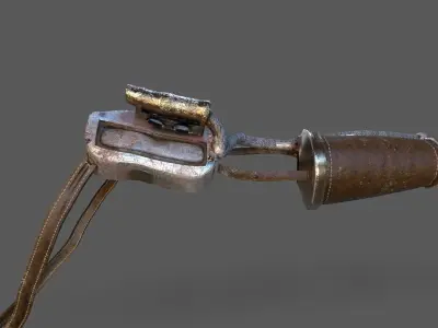  Steampunk  Shoulder pad Low-poly 3D model