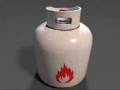 Gas Tank PBR Low-poly 3D model purchase