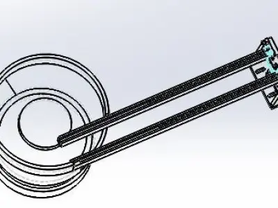 Vibrating plate feeding mechanism Free 3D model