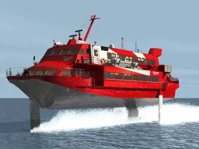 Hydro foil 929 3D model