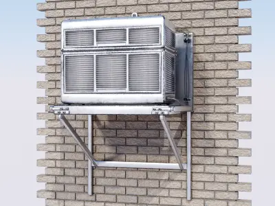 Air Conditioner Low-poly 3D model shop