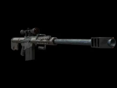 gun super Free 3D model