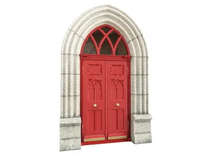 Entrance classic door 121 3D model