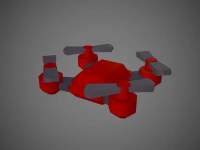 Drone LVL 1-3 - Game Ready - Hyper Casual Free low-poly 3D model