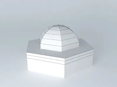 Golden Dome Mosque 3D model