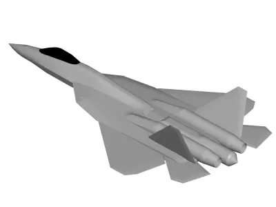 Sukhoi Su-57 3D model purchase