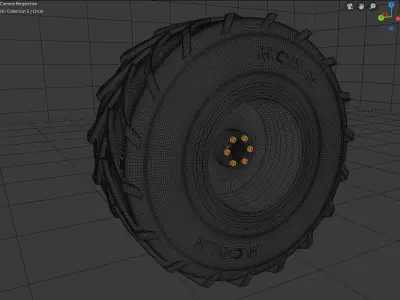 Heavy duty wheel Free 3D model