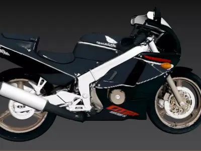 91- Chinese Style Scene - Motorcycle Racing 3D model