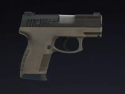 Taurus PT145 Low Poly Realistic V2 Low-poly 3D model