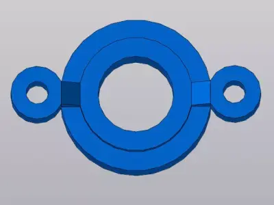 Pipe Junction Housing Body - Industrial Plumbing Part 3D model