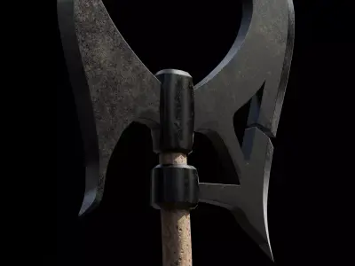 Game Ready Axe Low-poly 3D model purchase