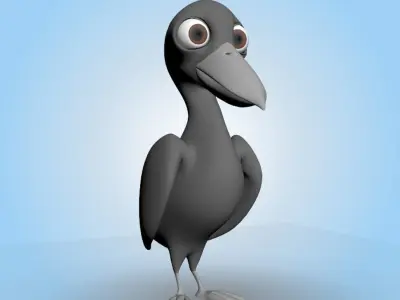 Raven bird 3D model