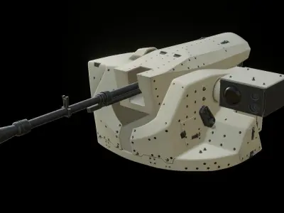 Sarp Zafer Silah Sistemi Sarp Zafer Weapon Station System Low-poly 3D model