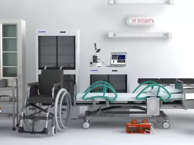Medical set wheelchair 3D model