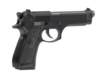 Beretta 92 Semi-Automatic Pistol 3D model