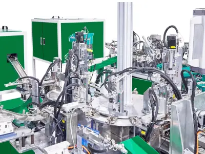 3D CAD Model Automatic Hydraulic Hinge Assembly Line 3D model