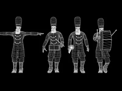 Tin Soldier Walk Happy 3D model
