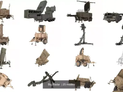 Big Radar  3D Model Pack