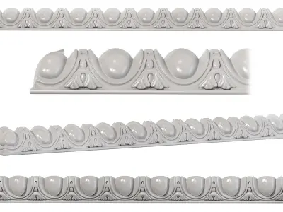 Collection of 16 classic moldings Part 2 3D model