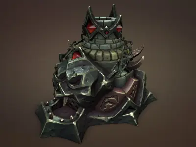 Undead forge Low-poly 3D model
