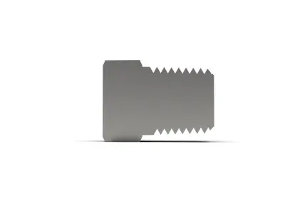 Hex head plug NPT male thread collection 3D model