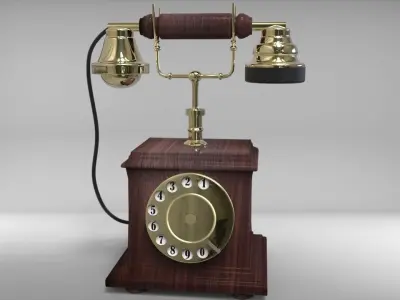 phone vintage telephone 3D model