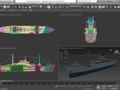 Ship 01 Low-poly 3D model