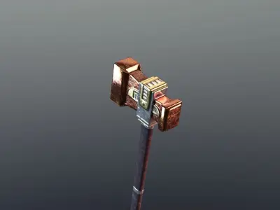 Hammer - Orichalcum Low-poly 3D model