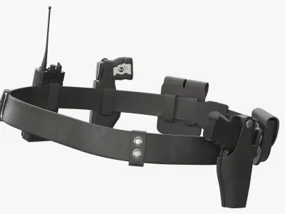 NYPD Duty Belt with Equipment 3D model