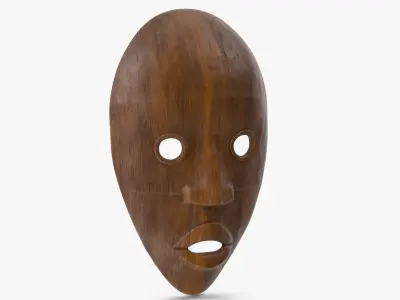  African Mask Wood 