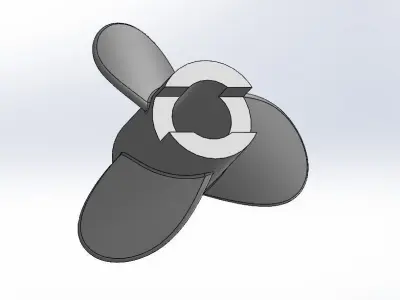 3D Printable Boat Propeller 3D print model