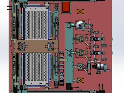Automatic loading and unloading visual detection equipment 3D model