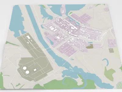 Kursk Nuclear Power Plant 3D model