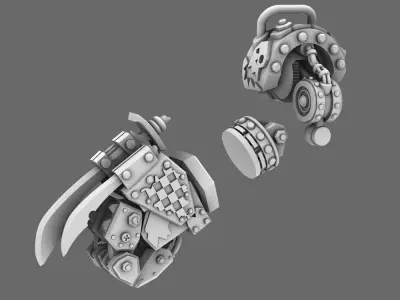 SO Blue Lads Elf Loot Power Claw Arm LEFT 3D print model